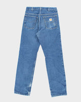 Vintage 2000's Carhartt Lined Light Wash Relaxed Fit Jeans - W30 L31
