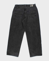 Vintage 2000's Ralph Lauren Wide Leg Dark Black Wash Jeans - W32 L29