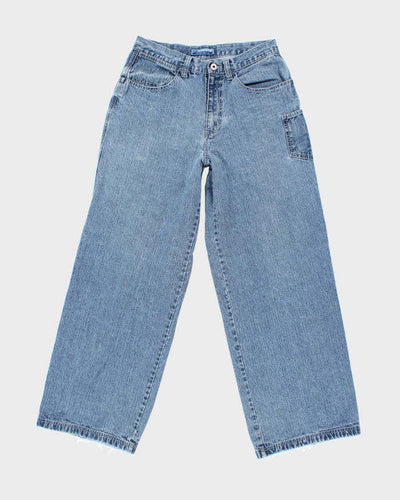 Vintage Y2K Blue Notes Light Wash Wide Leg Jeans - W29 L30