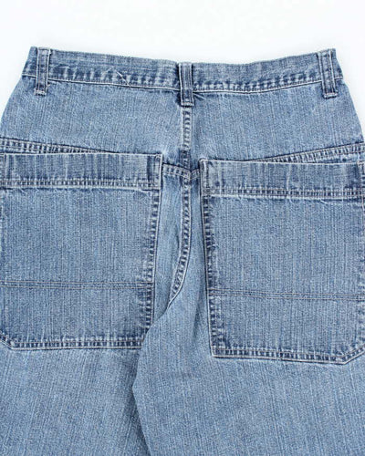 Vintage Y2K Blue Notes Light Wash Wide Leg Jeans - W29 L30