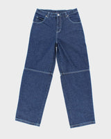 Vintage Y2K 725 Original Wide Leg Dark Wash Panelled Jeans - W30 L30
