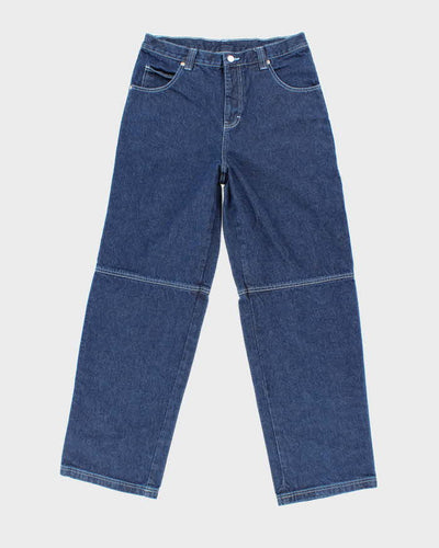 Vintage Y2K 725 Original Wide Leg Dark Wash Panelled Jeans - W30 L30