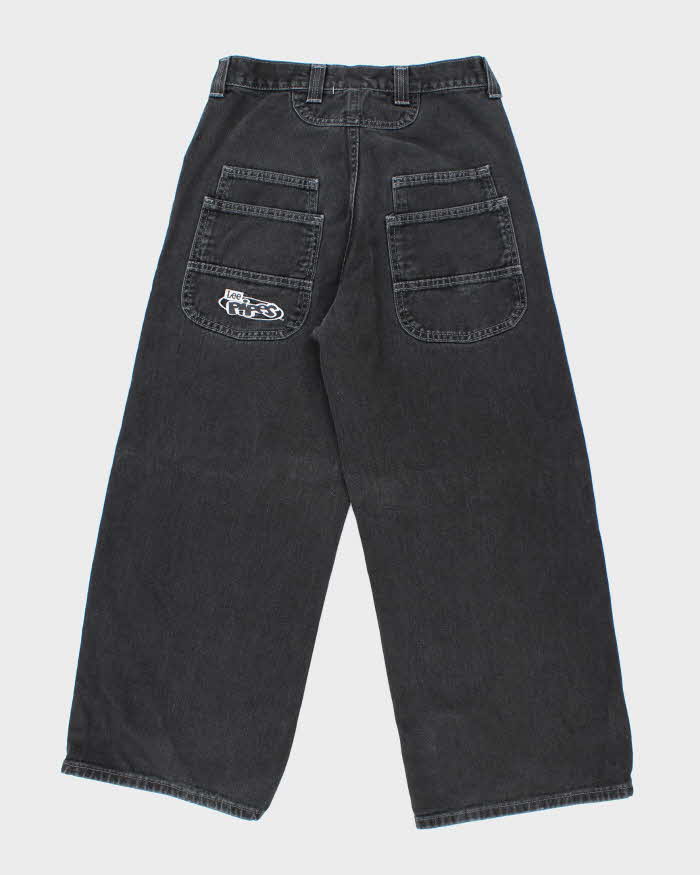 Vintage Lee Wide Leg Black Dark Wash Jeans - W28 L25