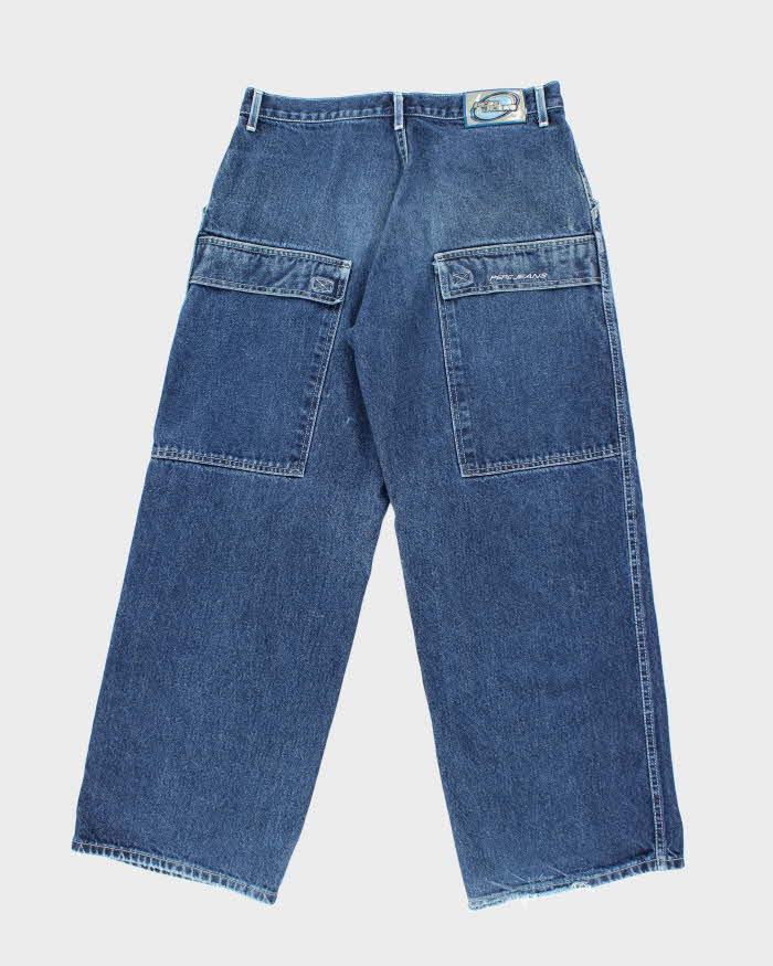 Vintage 90's Pepe Dark Wash Wide Leg Jeans - W32 L30