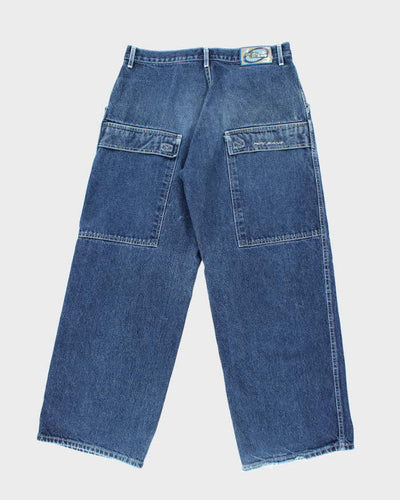 Vintage 90's Pepe Dark Wash Wide Leg Jeans - W32 L30