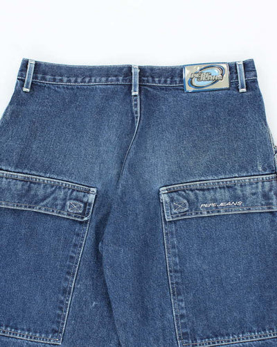 Vintage 90's Pepe Dark Wash Wide Leg Jeans - W32 L30