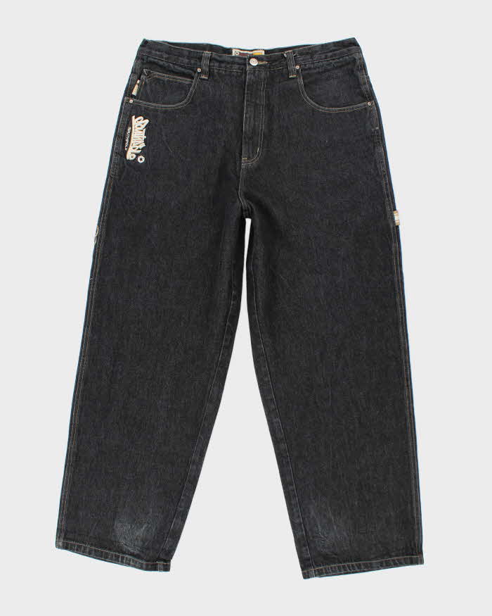 Vintage 2000's Southpole Embroidered Wide Leg Jeans - W36 L31