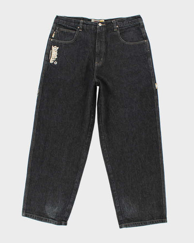 Vintage 2000's Southpole Embroidered Wide Leg Jeans - W36 L31