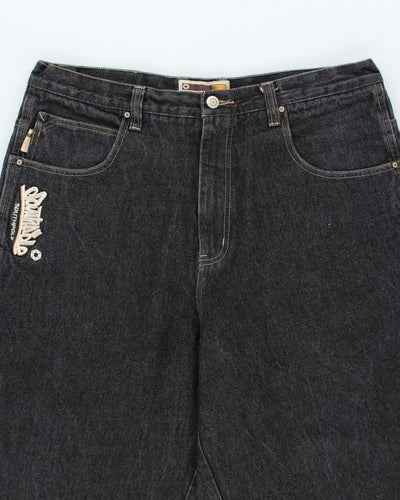 Vintage 2000's Southpole Embroidered Wide Leg Jeans - W36 L31