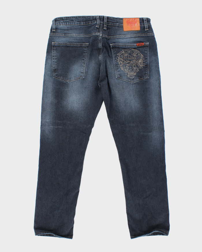 Vintage Y2k 00s Ed Hardy Embroidered Jeans - W36 L28
