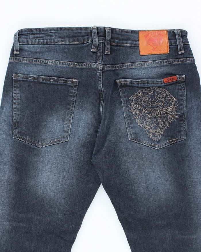 Vintage Y2k 00s Ed Hardy Embroidered Jeans - W36 L28