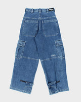 Vintage Y2K Xtreme Ultra Wide Leg Cargo Jeans - W28 L30