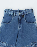 Vintage Y2K Xtreme Ultra Wide Leg Cargo Jeans - W28 L30