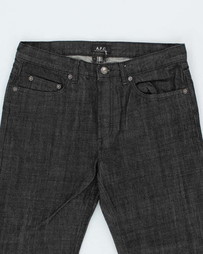 Vintage APC Heavyweight Dark Wash Raw Denim Jeans - W31 L32