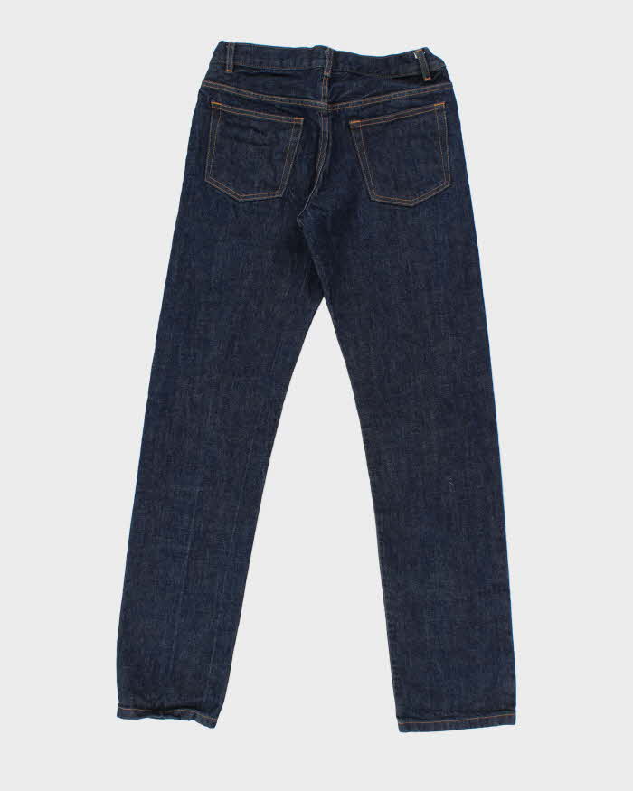 Vintage APC Dark Wash Selvedge Straight Leg Raw Denim Jeans - W30 L32