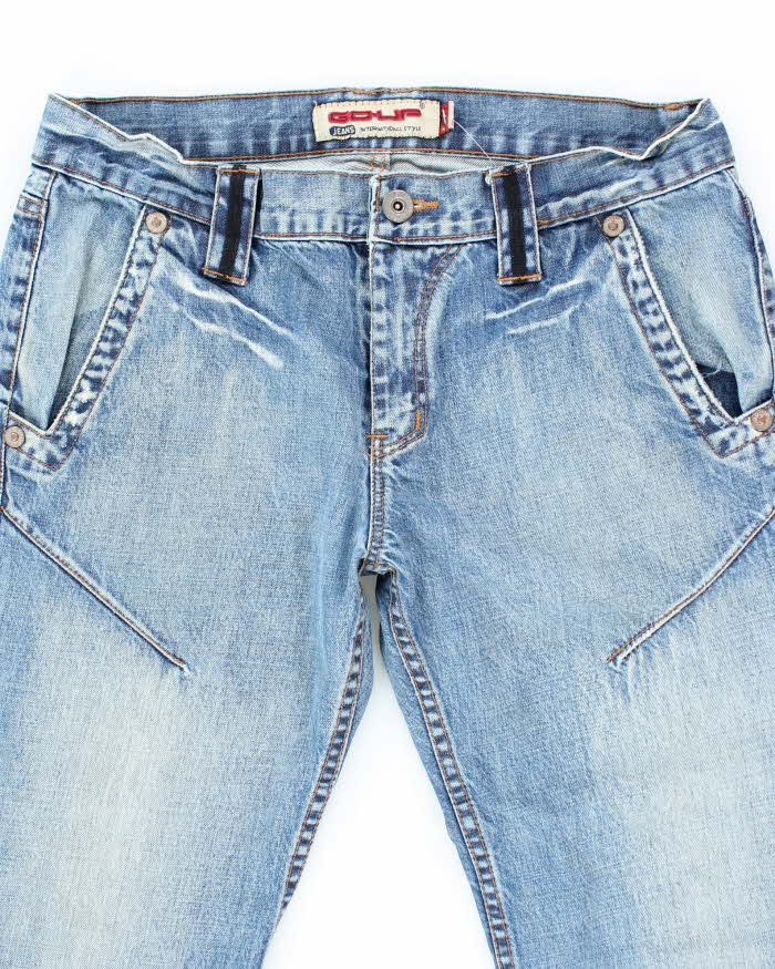 Vintage Y2K Go Up Medium Wash Flared Jeans - W34 L29