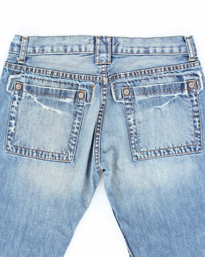 Vintage Y2K Go Up Medium Wash Flared Jeans - W34 L29