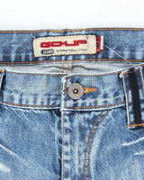 Vintage Y2K Go Up Medium Wash Flared Jeans - W34 L29
