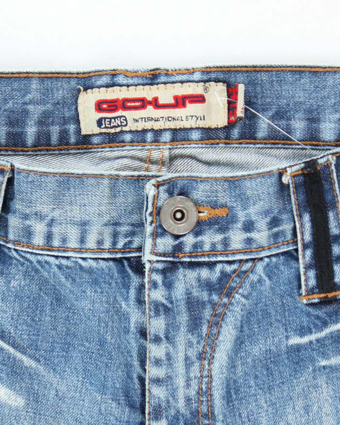 Vintage Y2K Go Up Medium Wash Flared Jeans - W34 L29
