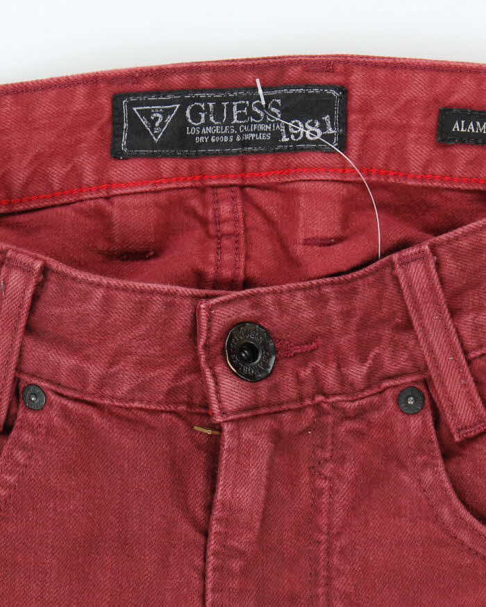 Vintage Y2K Guess Black Side Striped Straight Leg Jeans - W28 L32