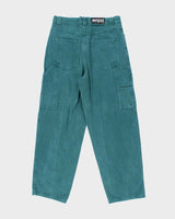 Vintage 2000's Enjoi Skateboards Wide Leg Green Denim Jeans - W32 L27
