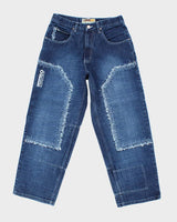 Vintage Y2K South Pole Heavyweight Wide Leg Textured Jeans - W28 L29