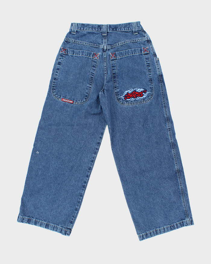 Vintage JNCO Wide Leg Dark Wash Denim Jeans - W28 L28