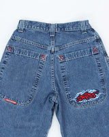 Vintage JNCO Wide Leg Dark Wash Denim Jeans - W28 L28
