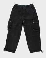 Vintage Y2K South Pole Wide Leg Drawstring Cargo Jeans - W32 L31