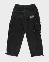Vintage Y2K South Pole Wide Leg Drawstring Cargo Jeans - W32 L31