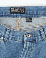 Vintage Y2K Tag Rag Side Studded Bootcut Medium Wash Jeans - W36 L31