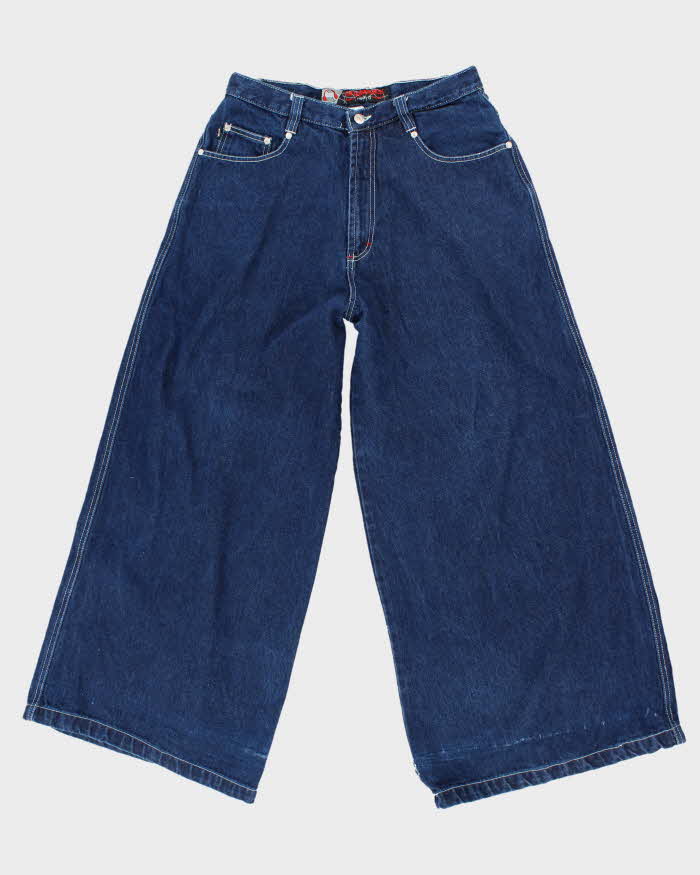 Vintage 90's Snakeyes Ultra Wide Leg Dark Wash Jeans - W30 L29