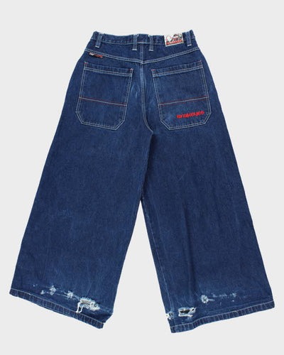 Vintage 90's Snakeyes Ultra Wide Leg Dark Wash Jeans - W30 L29