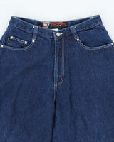 Vintage 90's Snakeyes Ultra Wide Leg Dark Wash Jeans - W30 L29