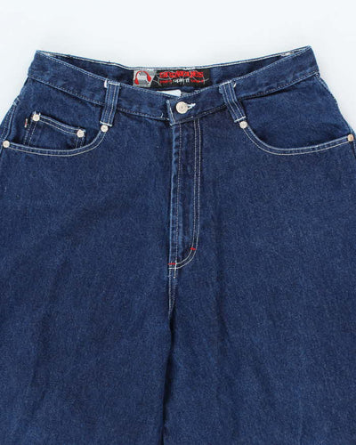 Vintage 90's Snakeyes Ultra Wide Leg Dark Wash Jeans - W30 L29