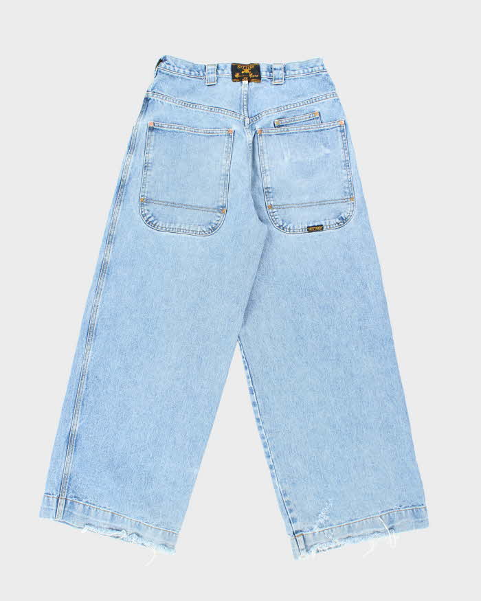 Vintage 2000's Sutter's Wide Leg Light Wash Denim Shorts - W28 L28