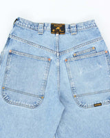 Vintage 2000's Sutter's Wide Leg Light Wash Denim Shorts - W28 L28