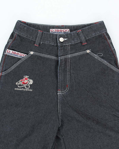 Vintage Y2K Ruen Jeans Embroidered Wide Leg Denim Jeans - W28 L23