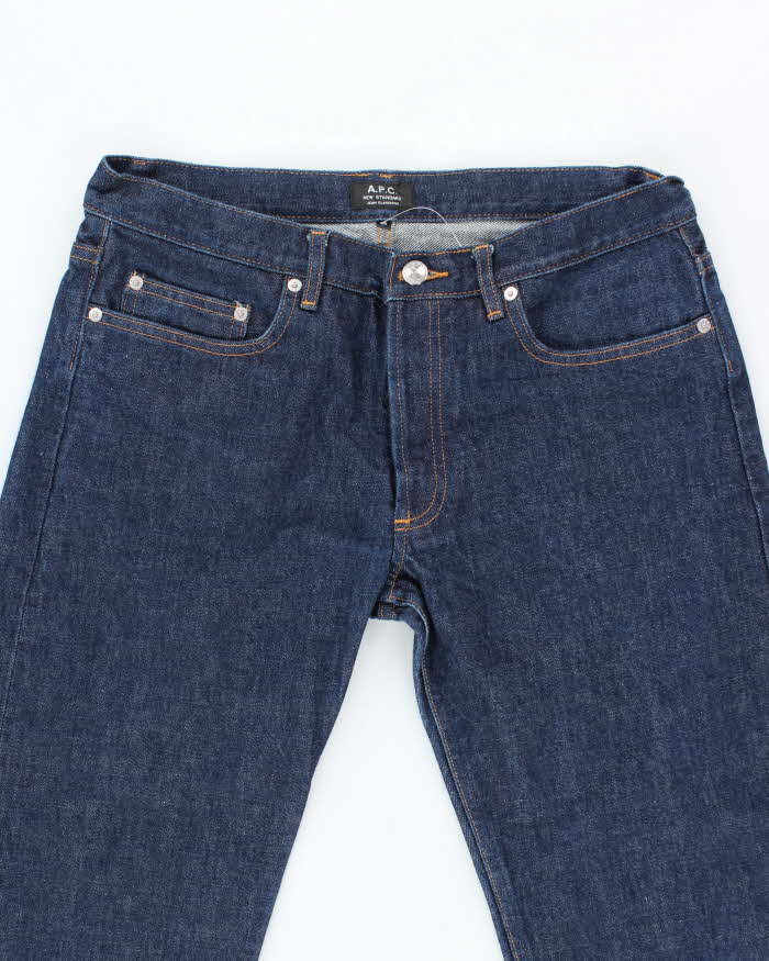 Vintage APC Indigo Dyed Straight Leg Selvedge Jeans - W33 L33
