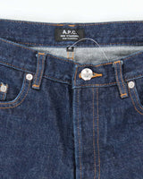 Vintage APC Indigo Dyed Straight Leg Selvedge Jeans - W33 L33