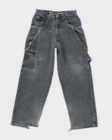 Vintage Y2K Exco Wide Leg Grey Stone Wash Jeans - W28 L29