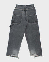 Vintage Y2K Exco Wide Leg Grey Stone Wash Jeans - W28 L29