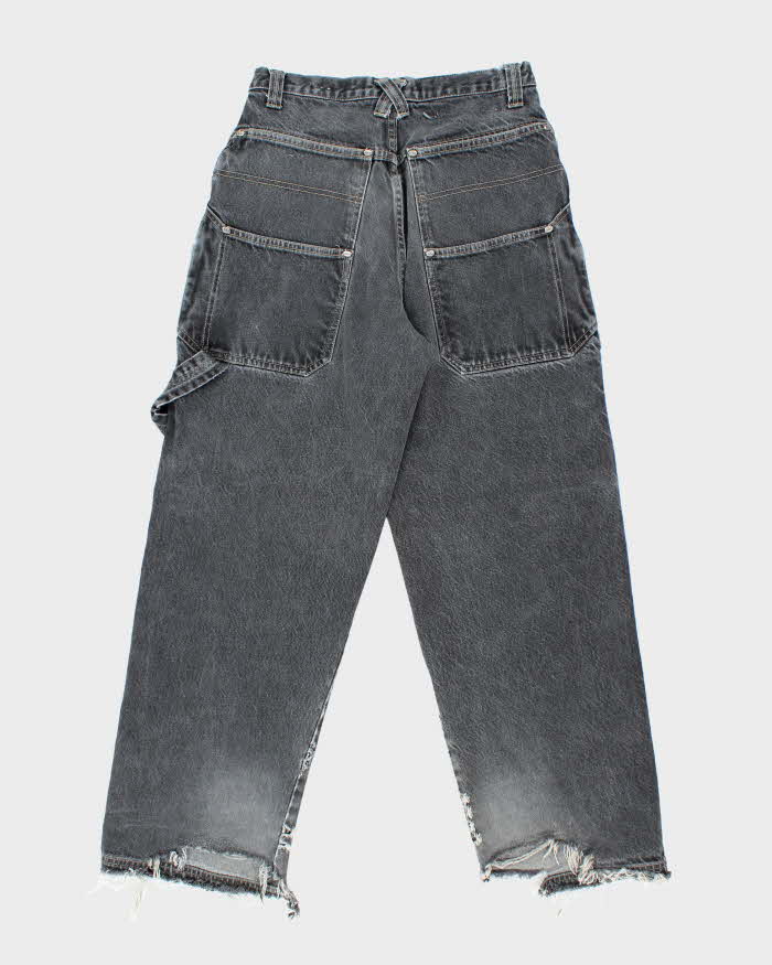 Vintage Y2K Exco Wide Leg Grey Stone Wash Jeans - W28 L29