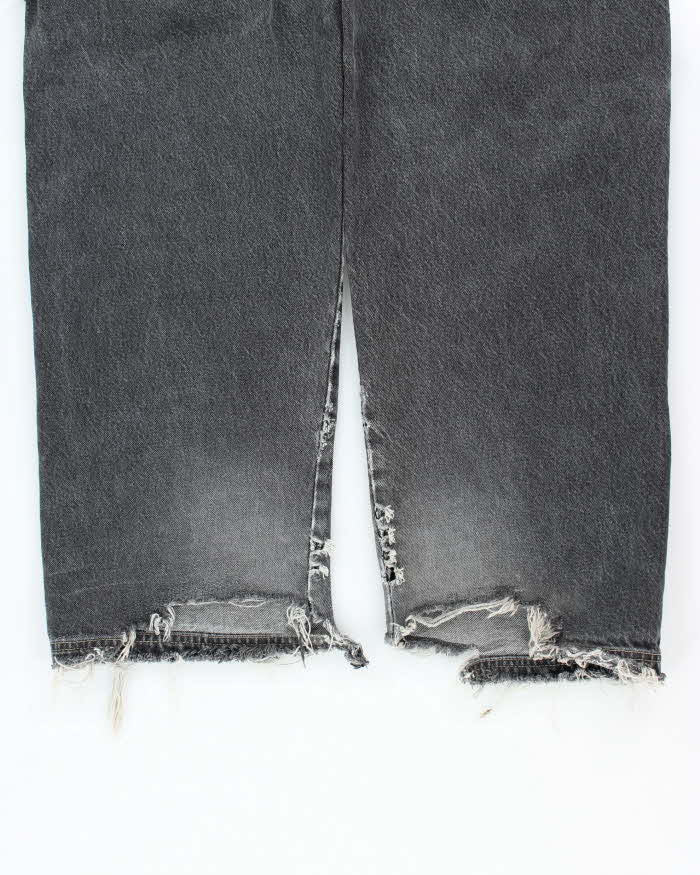 Vintage Y2K Exco Wide Leg Grey Stone Wash Jeans - W28 L29