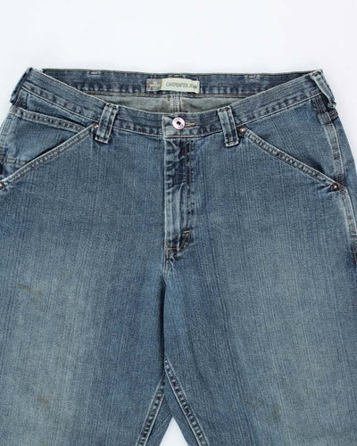 Vintage Y2K Wrangler Medium Wash Carpenter Jeans - W34 L31