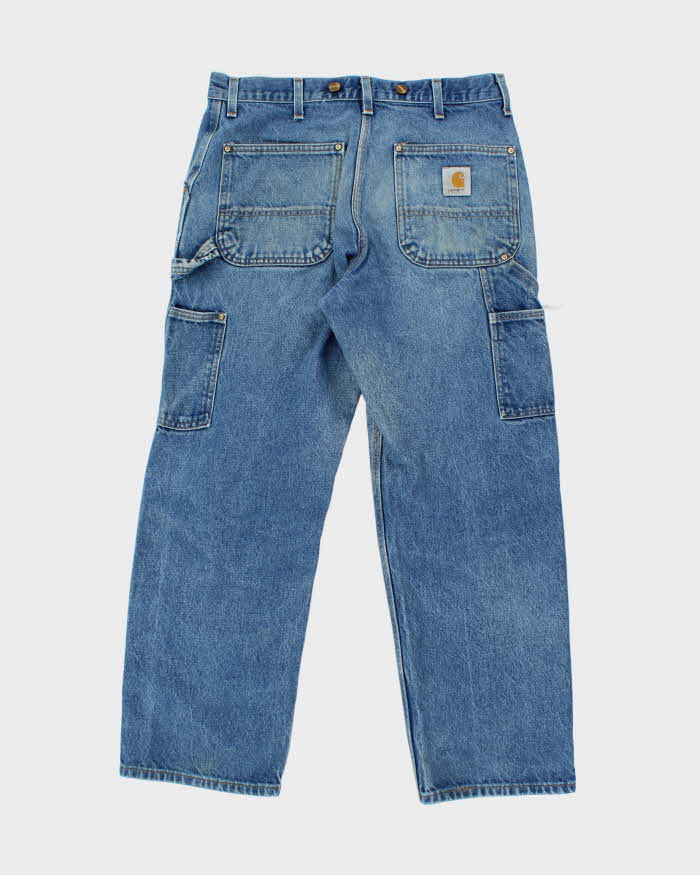 Vintage Carhartt Light Wash Double Knee Carpenter Jeans - W32 L27