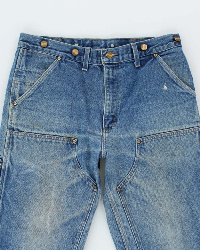 Vintage Carhartt Light Wash Double Knee Carpenter Jeans - W32 L27
