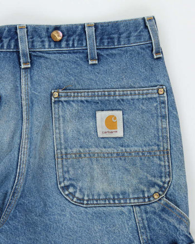 Vintage Carhartt Light Wash Double Knee Carpenter Jeans - W32 L27