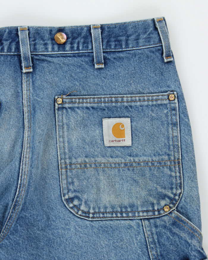 Vintage Carhartt Light Wash Double Knee Carpenter Jeans - W32 L27