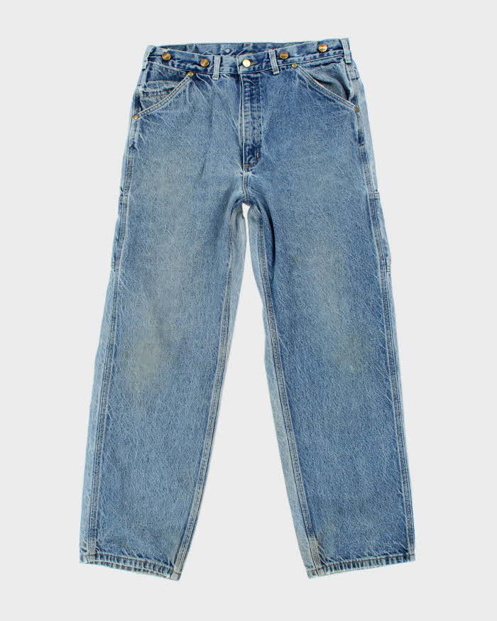 Vintage Carhartt Faded Light Wash Single Knee Carpenter Jeans - W30 L29